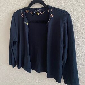 Vintage BCBG black cardigan